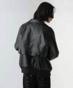 【UNDERGROUND MODE】皮革2WAY袖可拆立領夾克外套  --尺碼 S：圖片 6