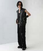 【UNDERGROUND MODE】皮革2WAY袖可拆立領夾克外套  --尺碼 S：圖片 7