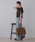 古風鉚釘大容量托特包-三色：圖片 4